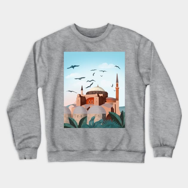 Istanbul, Turkey Crewneck Sweatshirt by Petras